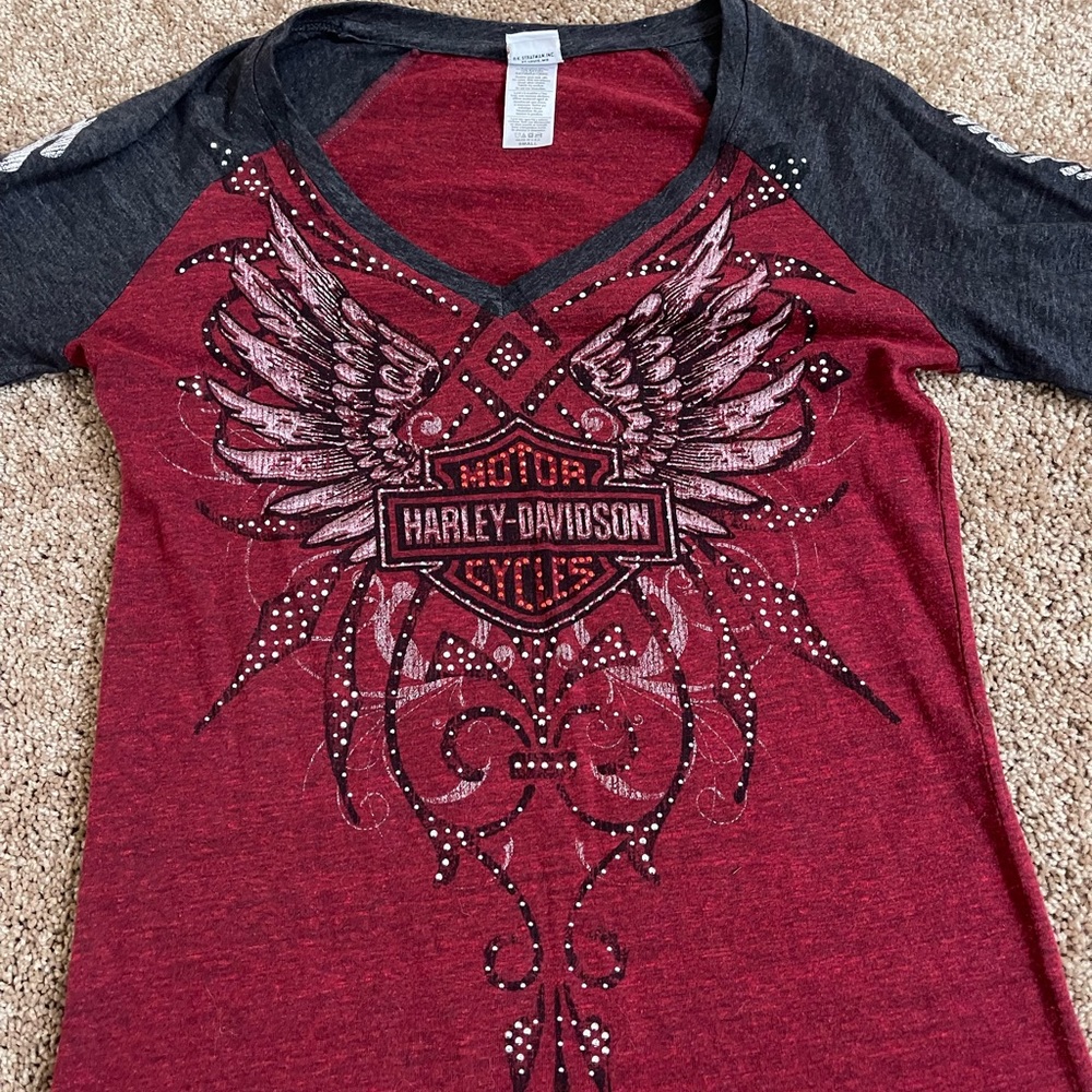 Quarter length Harley Davidson Shirt